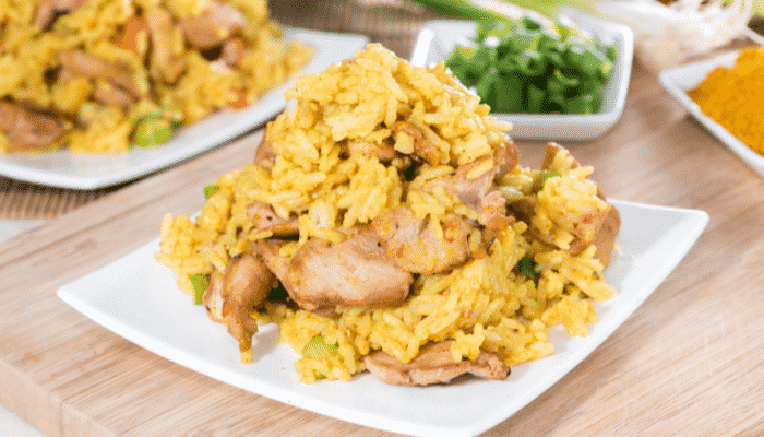 Arroz com Frango Picante