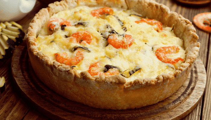 Quiche de Camarão e Catupiry