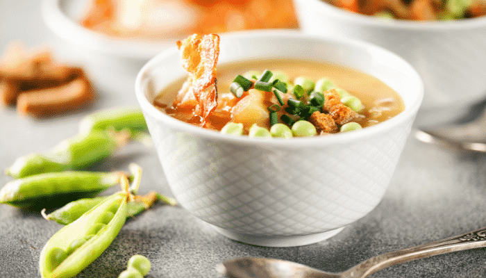 Sopa de Ervilha com Bacon