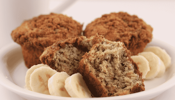 Bolinho de Banana com Canela