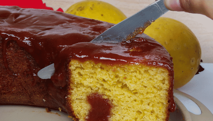 Bolo de Fuba com Goiabada