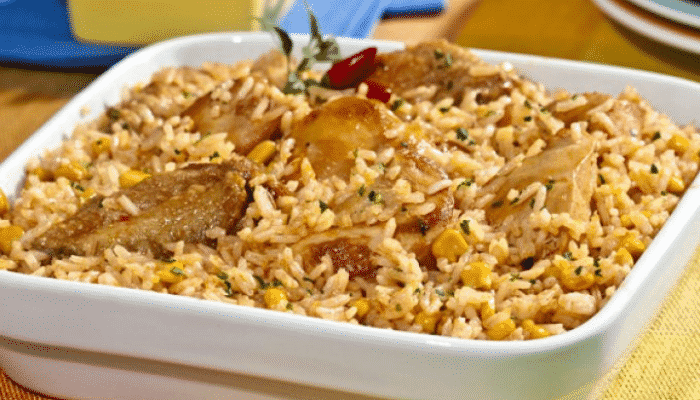 Arroz e Frango Picante 