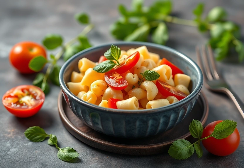 Representação visual de Salada de Macarrão com Tomate Verão e Delícias da Semana!